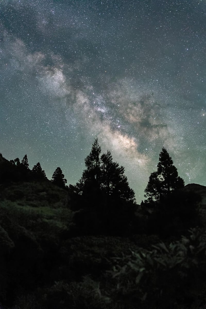 Mountain Retreat at Night